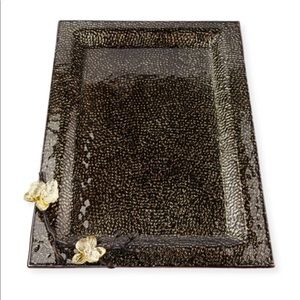 Michael Aram Gold Orchid Glass Tray